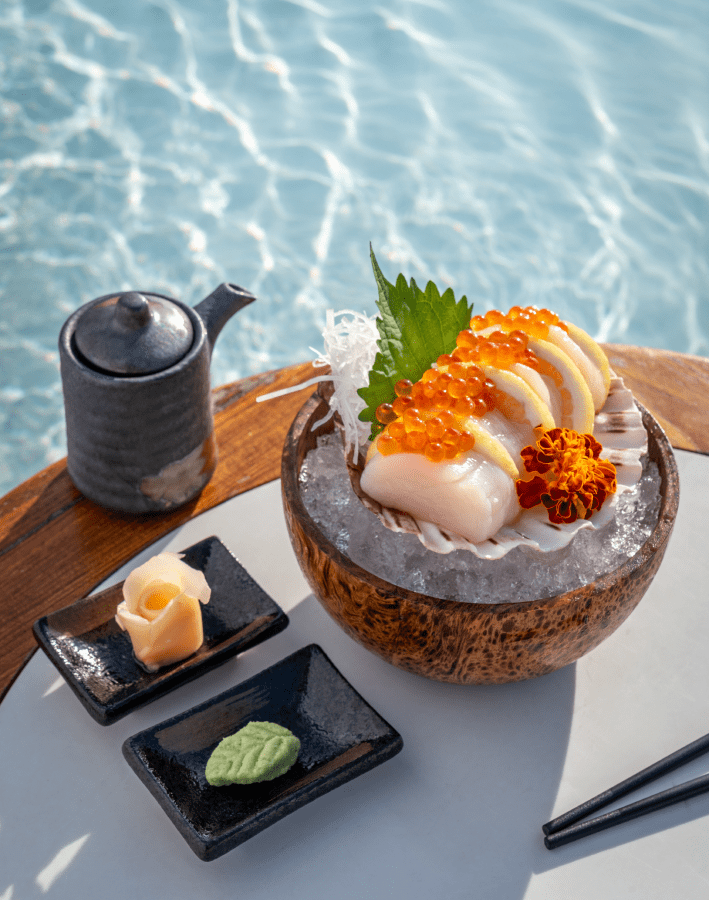 scallop sashimi