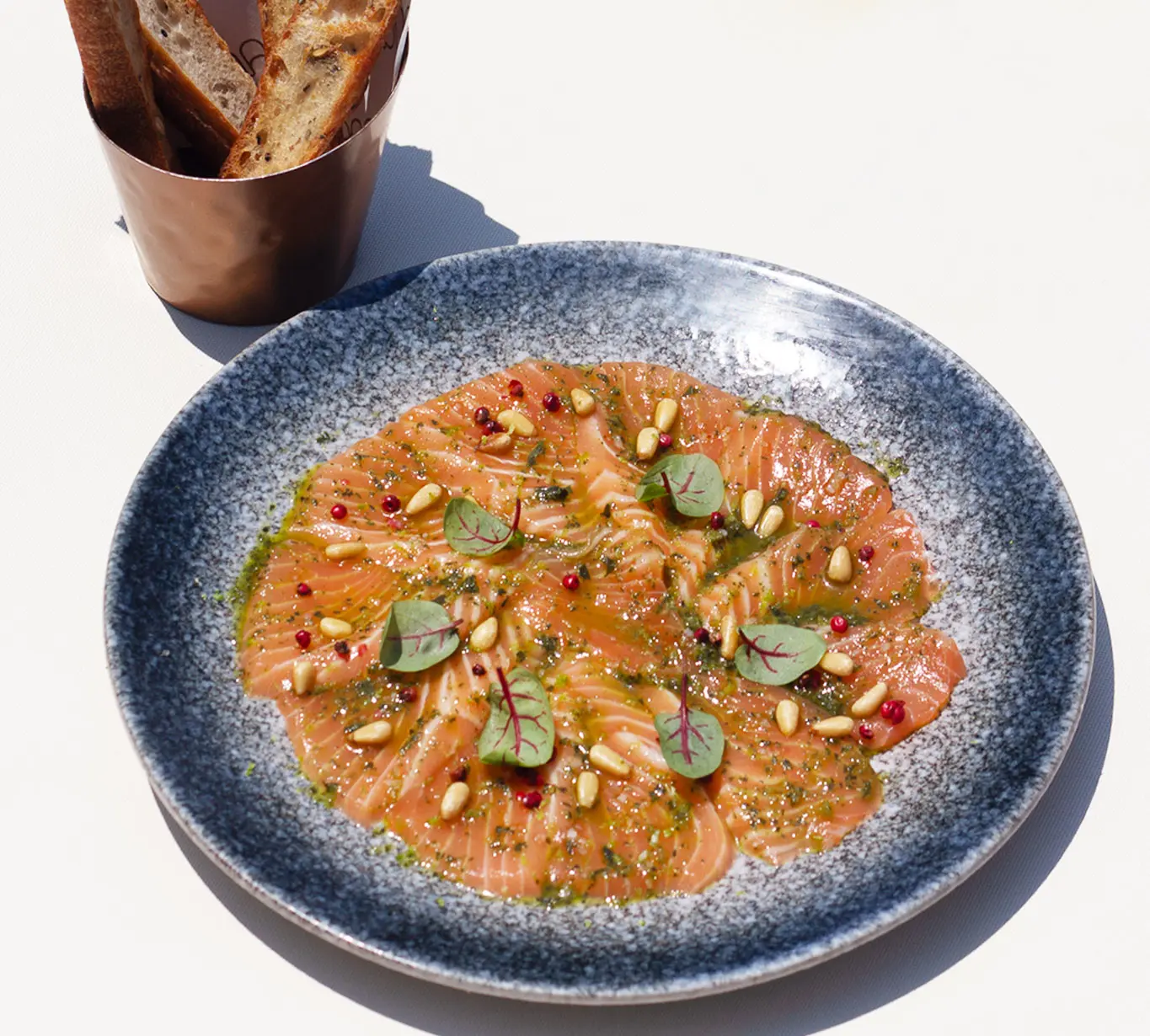 salmon carpaccio