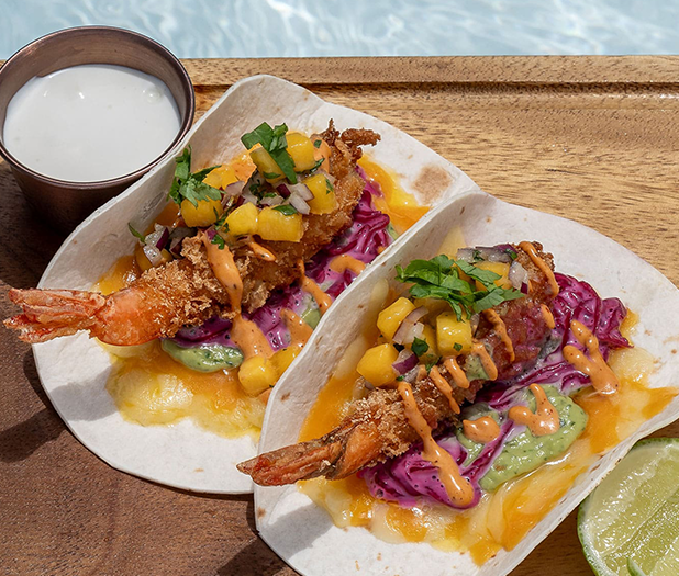 tiger prawn taco